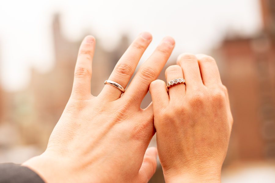 Wedding-Insurance-Couple-with-their-Rings